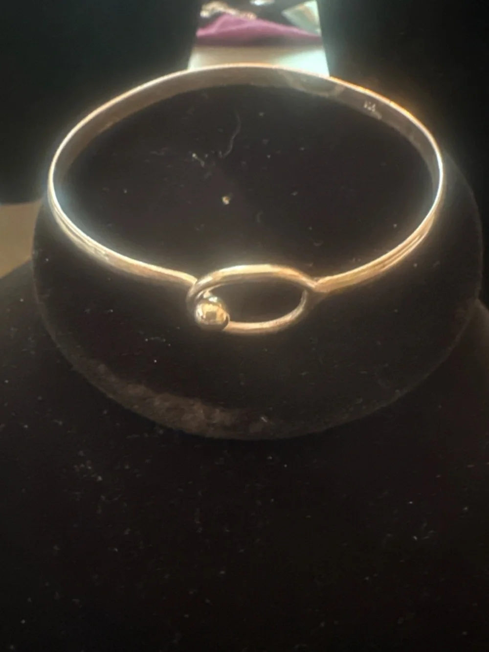 925 Sterling Silver Modern Open-Circle Cuff Bracelet